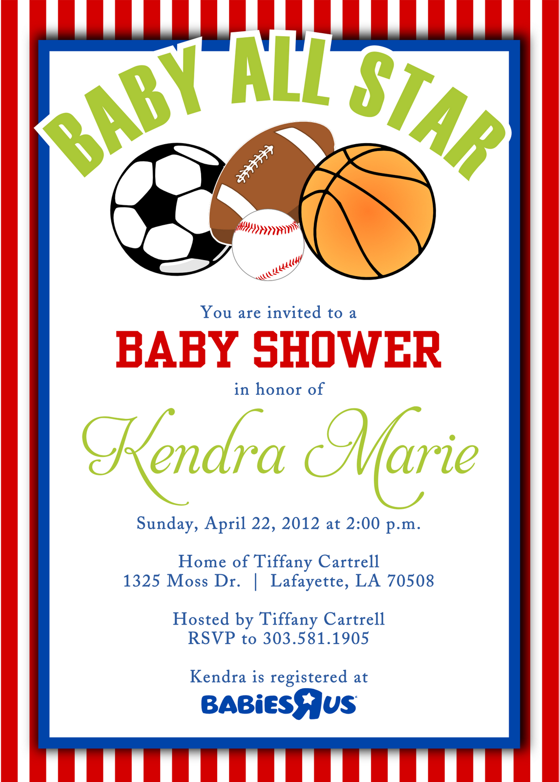 Cool Free Template Sport Themes Ba Shower Invitations Bagvania throughout sizing 1145 X 1600