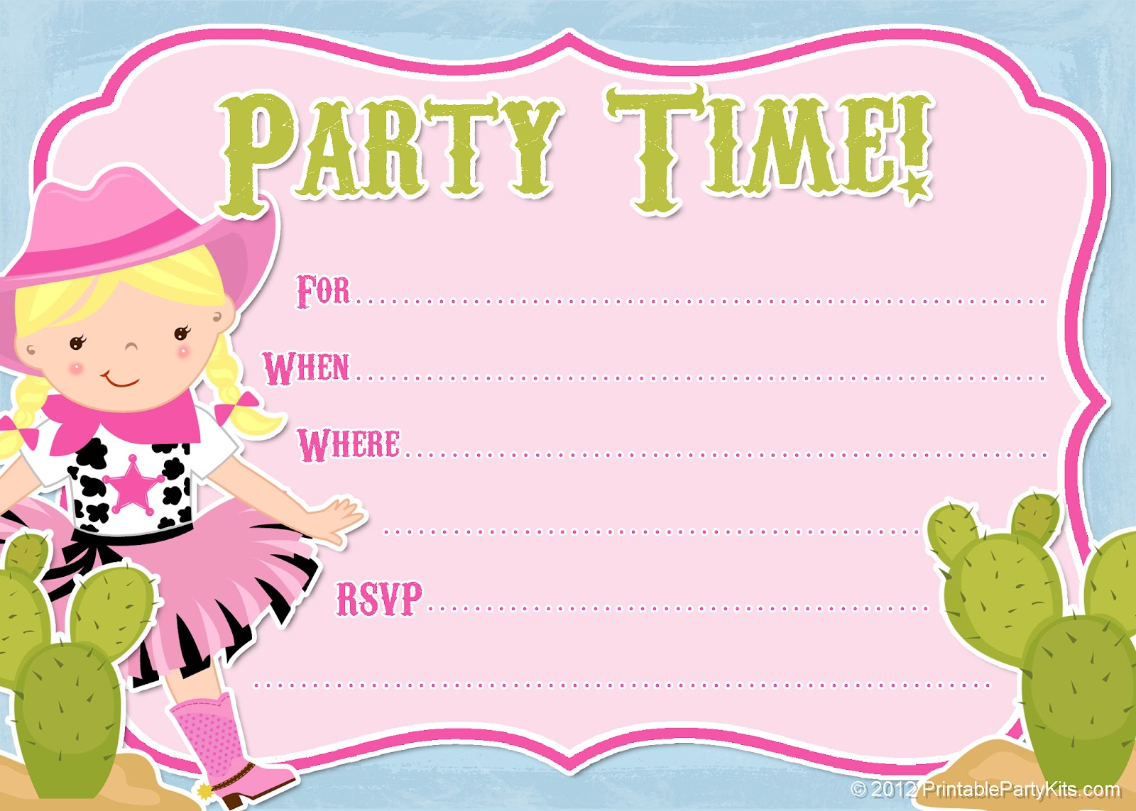 Cowgirl Party Invitations Cowgirl Party Invitations With Inspiring regarding measurements 1600 X 1143