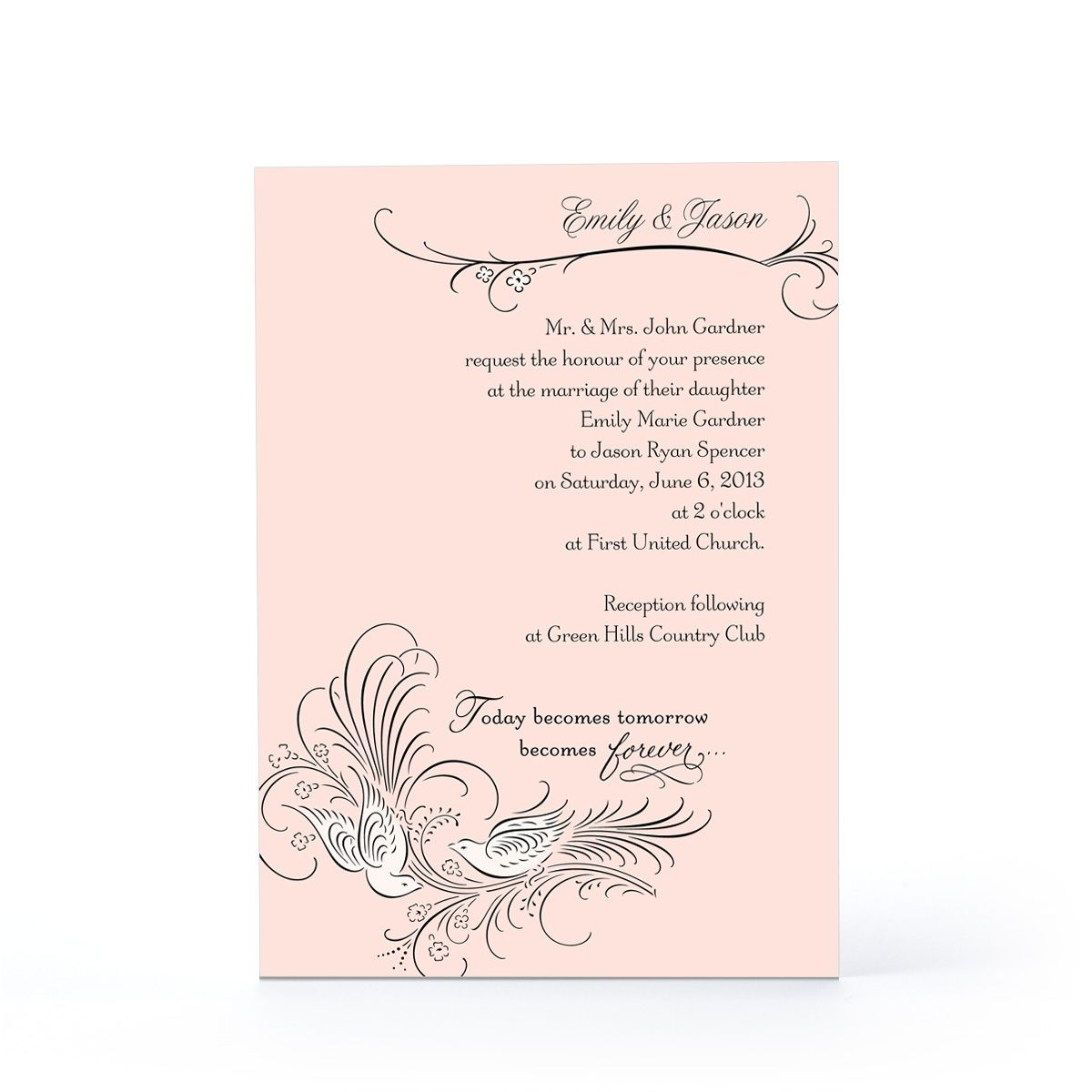 Create Hallmark Wedding Invitations Templates Designs Invitations for dimensions 1200 X 1200