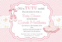 Create Tutu Ba Shower Invitations Templates Invitstiond Own for proportions 1500 X 1071