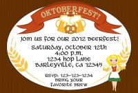 Creative Oktoberfest Beerfest Invitation Template Design Oval throughout size 1500 X 1071