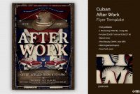 Cuban After Work Flyer Template in proportions 1160 X 772