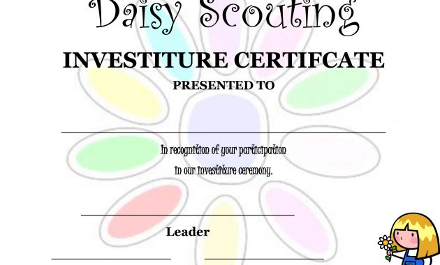 Daisy Investiture Ceremony Invitation Invitation Templates I regarding dimensions 3020 X 2271