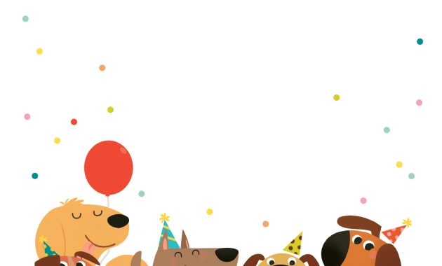 Delighted Dogs Free Printable Birthday Invitation Template with regard to measurements 1500 X 1500