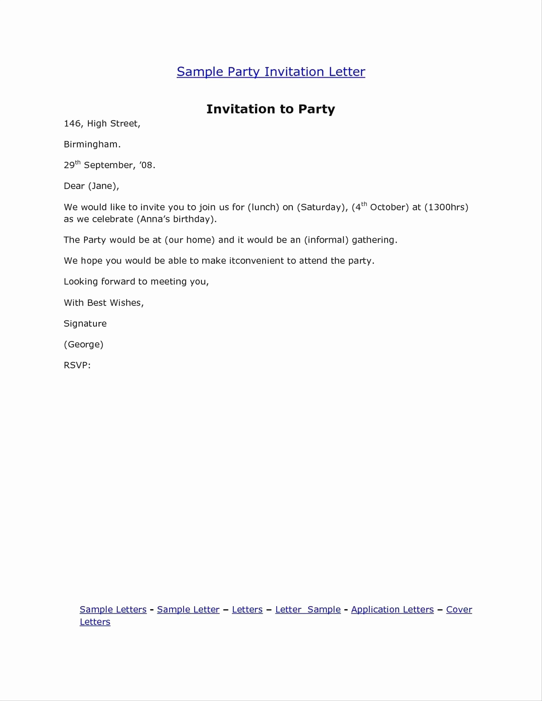 Vip Invitation Letter Template • Invitation Template Ideas