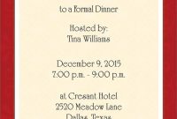 Dinner Invitation Template Free Places To Visit Invitations intended for proportions 750 X 1075