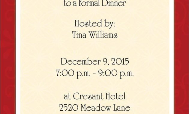 Dinner Invitation Template Free Places To Visit Invitations intended for proportions 750 X 1075