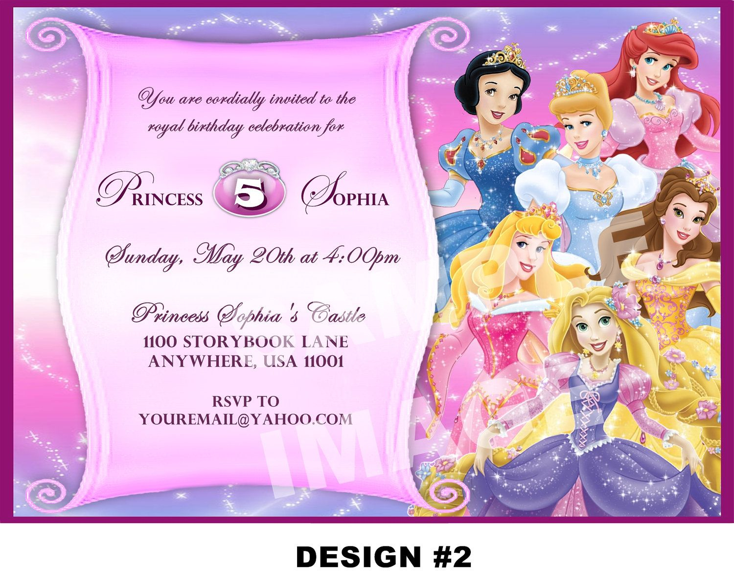 Disney Princess Birthday Invitation Card Maker Free Ba Shower In within measurements 1500 X 1201