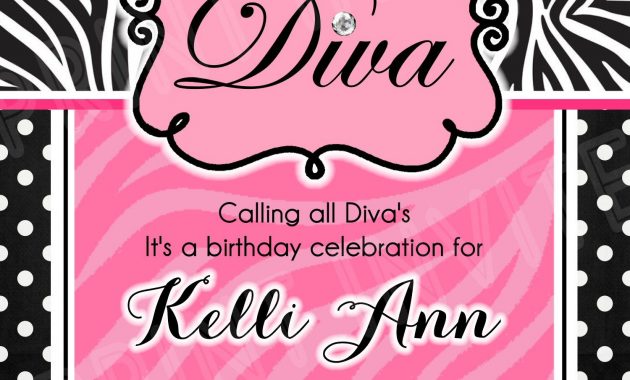 Diva Invitation Template 1500 Wwwfacebookuprintinvitations inside dimensions 1500 X 2100