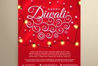 Diwali Flyer Invitation Template For The Festival Vector Image intended for measurements 1000 X 1080