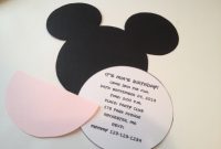 Diy Minnie Mouse Invitation With Real Bow Free Minnie Ears regarding dimensions 1024 X 768