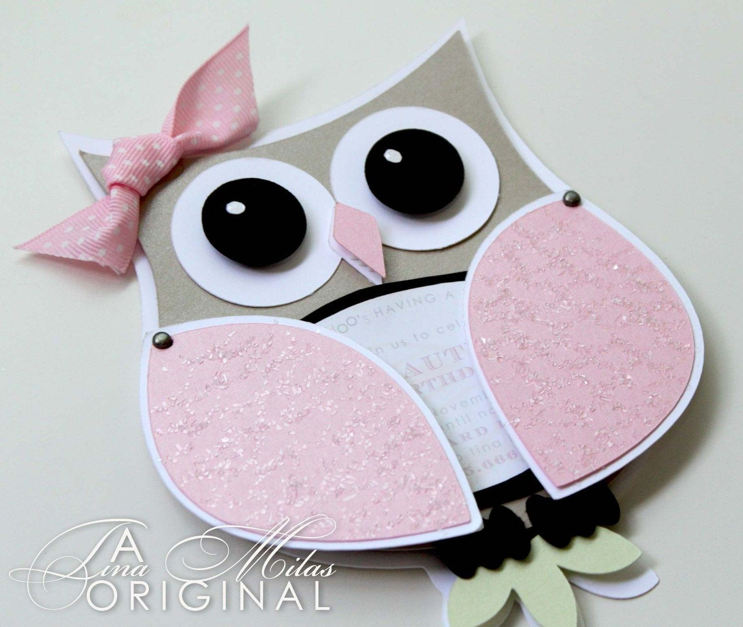 Diy Owl Invitations For Your Ba Shower Love The Ribbon The for sizing 1500 X 1265