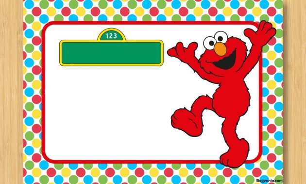 Download Free Printable Elmo Birthday Invitations Bagvania with regard to dimensions 1500 X 1071