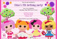 Download Now Free Lalaloopsy Birthday Invitations Bagvania pertaining to size 1500 X 1071