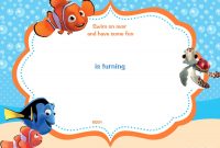 Download Now Free Template Free Printable Finding Nemo Birthday throughout dimensions 1500 X 1071