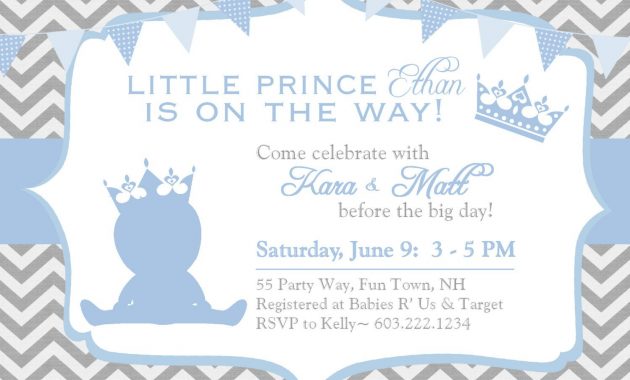 Download Prince Themed Ba Shower Invitations Free Ba Shower within proportions 1500 X 1071