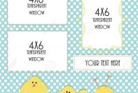 Easter Or Spring Design Template With Three 4x6 Transparent Frames with dimensions 1300 X 1300