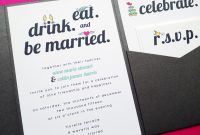 Eat Drink And Be Married Wedding Invitations Eat Drink And Be with sizing 1500 X 1125