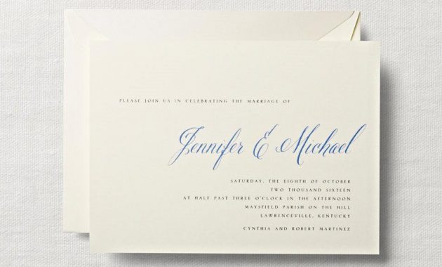 Ecruwhite Horizontal Embassy Wedding Invitation Wedding Unique intended for sizing 954 X 954