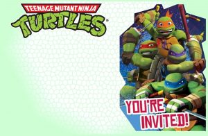 Editable Ninja Turtle Invitation Template Tkb Printables In 2018 pertaining to proportions 1400 X 914