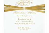 Elegant 85th Birthday Party Invitations In 2018 Party Ideas intended for dimensions 1104 X 1104