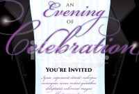 Elegant Black Tie Event Invitation Template With Tuxedo Design Stock intended for dimensions 791 X 1024