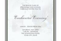 Enchanted Evening Prom Invitation Template In 2018 Prom 2017 with regard to sizing 1104 X 1104