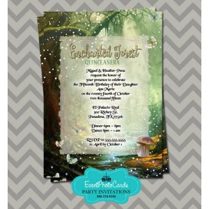 Enchanted Forest Quinceanera Invitations In 2018 Enchanted Forest regarding size 900 X 900