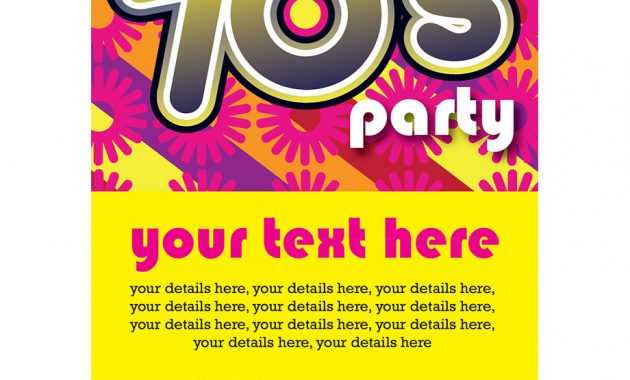 Fascinatin Popular 70s Party Invitations Birthday Invitation Ideas with dimensions 920 X 920