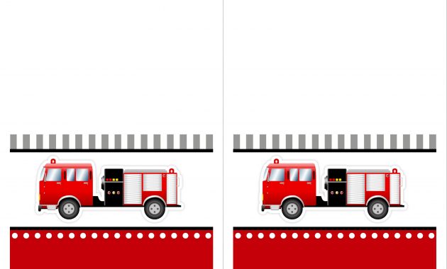 Fire Truck Birthday Party With Free Printables Firefighter Bday pertaining to proportions 3300 X 2550