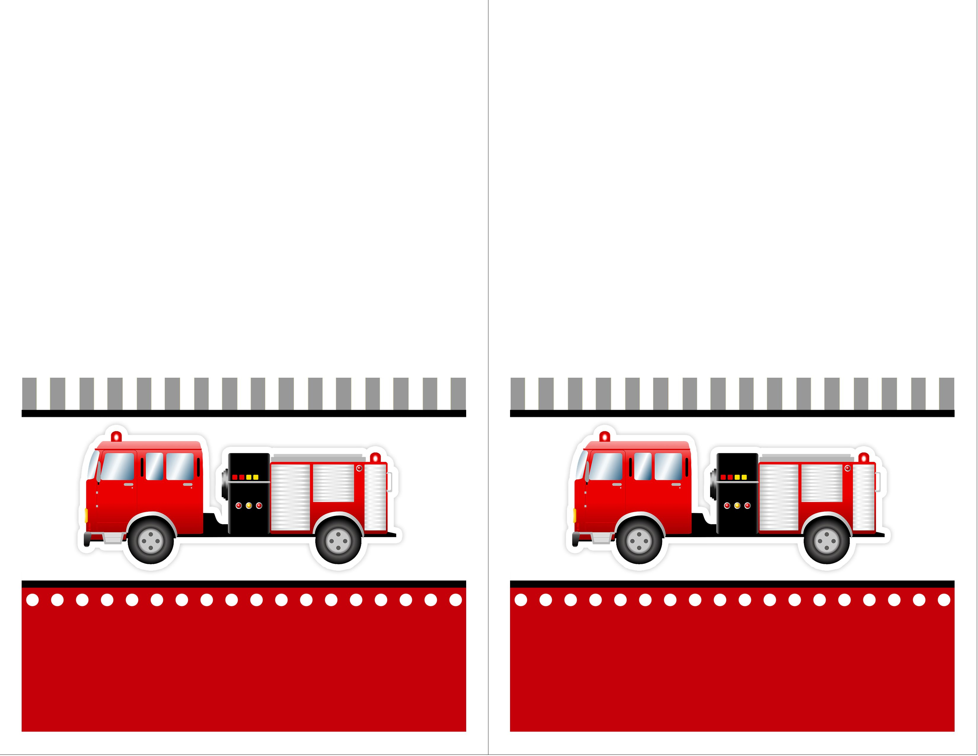 Fire Truck Birthday Party With Free Printables Firefighter Bday pertaining to proportions 3300 X 2550