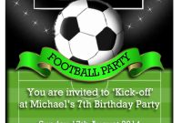 Football Party Invitations Football Party Invitations For Your Party with regard to dimensions 1200 X 1800