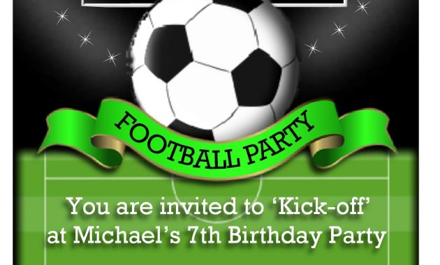 Football Party Invitations Football Party Invitations For Your Party with regard to dimensions 1200 X 1800