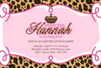 Free Birthday Invitation Templates Leopard Print Perfect Leopard pertaining to sizing 1024 X 1024