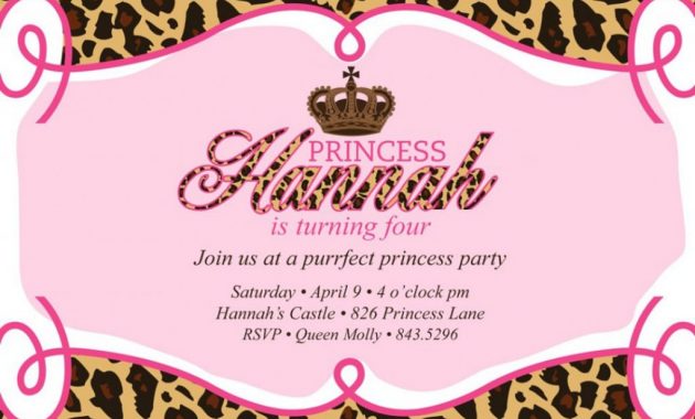 Free Birthday Invitation Templates Leopard Print Perfect Leopard pertaining to sizing 1024 X 1024