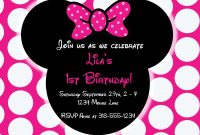 Free Editable Minnie Mouse Birthday Invitations Minnie Mouse Sba inside dimensions 1500 X 1071