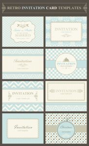 Free Exclusive Vector Illustration Retro Invitation Template within dimensions 900 X 1477