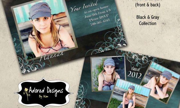 Free Graduation Announcement Templates Photoshop Class Of 2018 regarding size 1500 X 1500