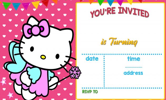 Free Hello Kitty Invitation Templates Free Printable Birthday in measurements 2100 X 1500