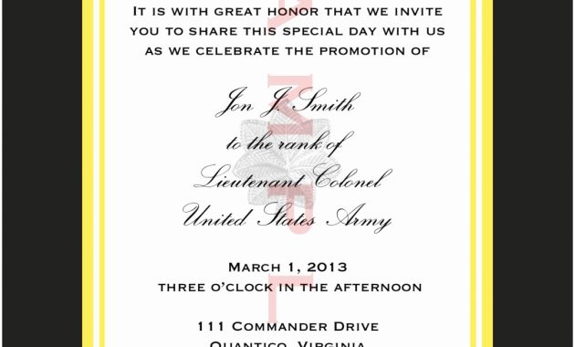 Free Military Retirement Invitation Template Unique Personalized regarding measurements 1086 X 1500