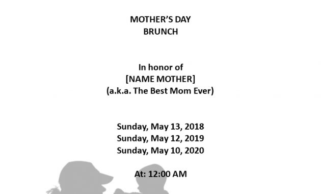 Free Mothers Day Event Invitation Templates At for proportions 793 X 1122