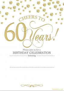 Free Printable 60th Birthday Invitation Templates 60th Party with measurements 796 X 1122