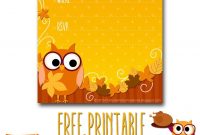 Free Printable Autumn Owl Thanksgiving Invitation Template Party for proportions 1143 X 1600