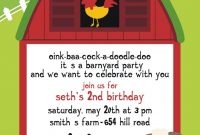 Free Printable Barnyard Farm Invitation Template Like This Item in dimensions 1071 X 1500