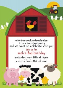 Free Printable Barnyard Farm Invitation Template Like This Item in dimensions 1071 X 1500