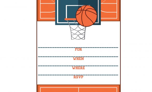 Free Printable Basketball Themed Party Invitations Best Of with regard to sizing 2000 X 2000