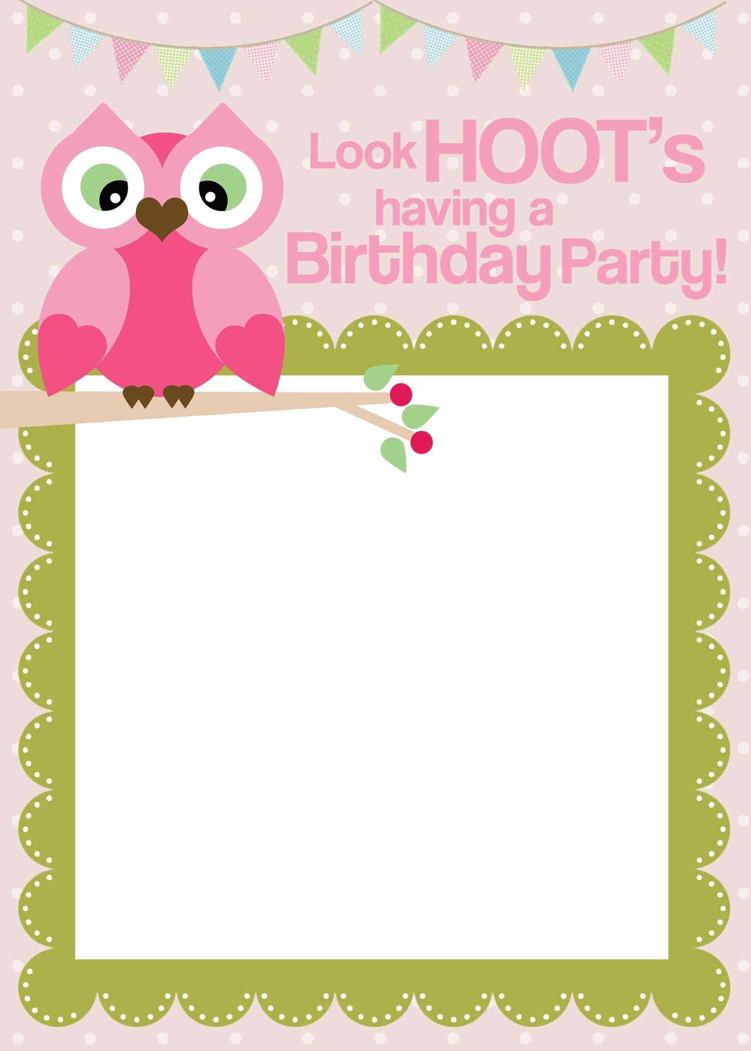 Free Printable Birthday Party Invitations Templates Labels Fonts inside dimensions 1500 X 2100