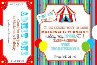 Free Printable Carnival Ticket Invitations Logans 1st Birthday inside proportions 1200 X 857