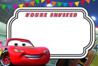 Free Printable Cars 3 Lightning Mcqueen Invitation Template Go throughout measurements 2100 X 1500