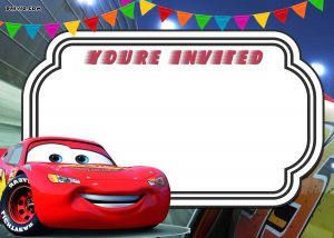 Free Printable Cars 3 Lightning Mcqueen Invitation Template Go throughout measurements 2100 X 1500